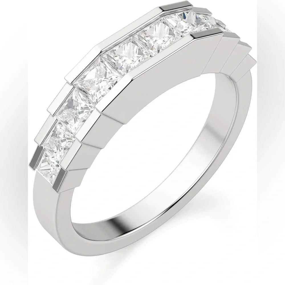 Diamond Nexus 2.4ct Princess Cinderella ring set - Picture 8 of 11